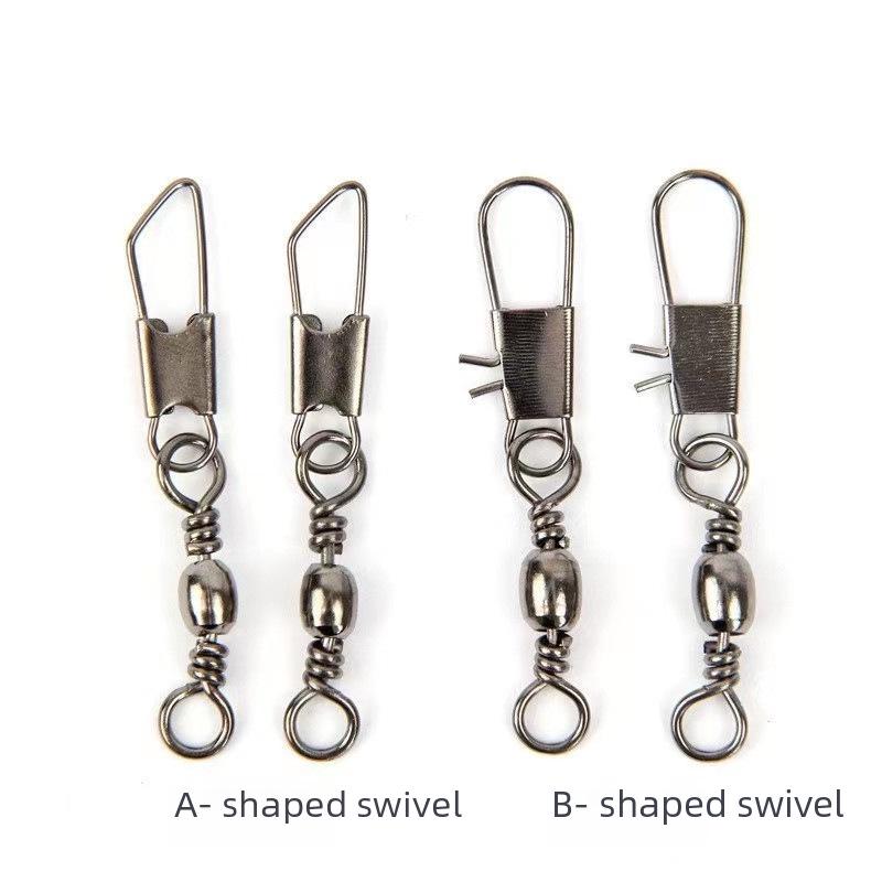 AB Shape Fishing Swivel Connector with Safety Pin, Figure Eight Ring, Angling Accessories Type B #10 3.0 cm
AB Shape Fishing Swivel Connector with Safety Pin, Figure Eight Ring, Angling Accessories Type B #10 3.0 cm