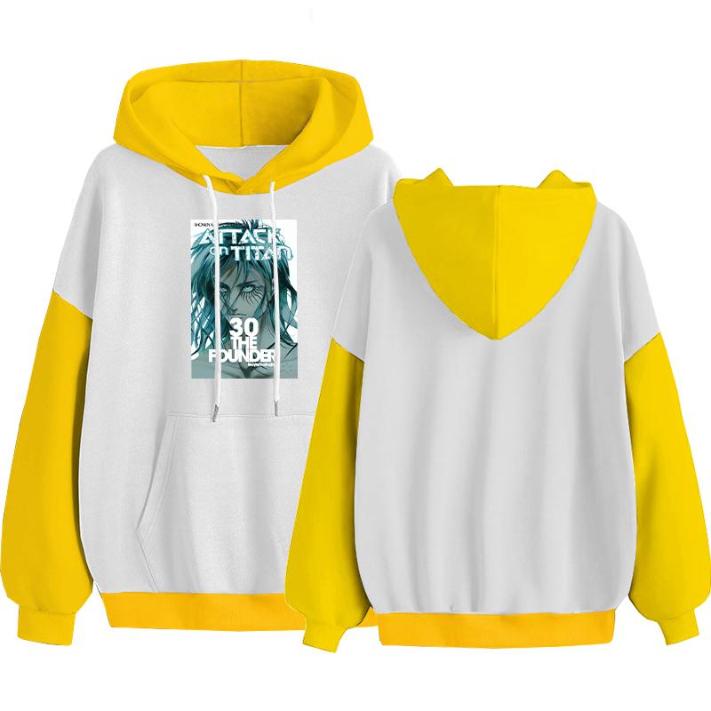 Japan Anime Attack on Titan Hoodies Harajuku Eren Jager Head Poster Long Sleeve Vintage Loose Spring Autumn Patchwork Sweatshirt 4XL жёлтый
Japan Anime Attack on Titan Hoodies Harajuku Eren Jager Head Poster Long Sleeve Vintage Loose Spring Autumn Patchwork Sweatshirt 4XL жёлтый