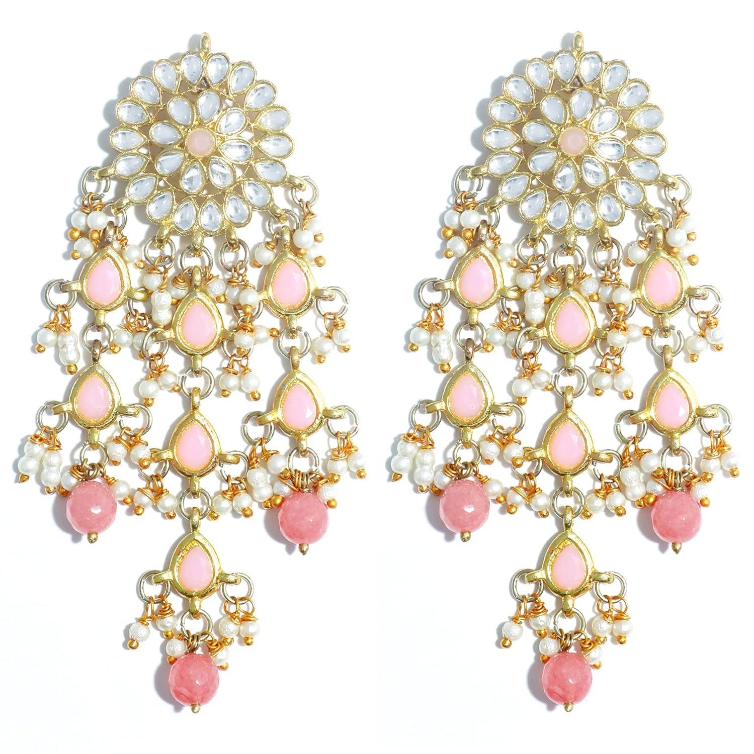 Жіночі позолочені сережки з китицями Kundan Onesize
Жіночі позолочені сережки з китицями Kundan Onesize