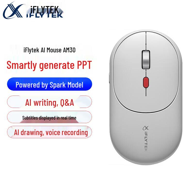 iFLYTEK AM30 AI Smart Wireless Bluetooth Voice Mouse Wireless 2.4G + Bluetooth
iFLYTEK AM30 AI Smart Wireless Bluetooth Voice Mouse Wireless 2.4G + Bluetooth