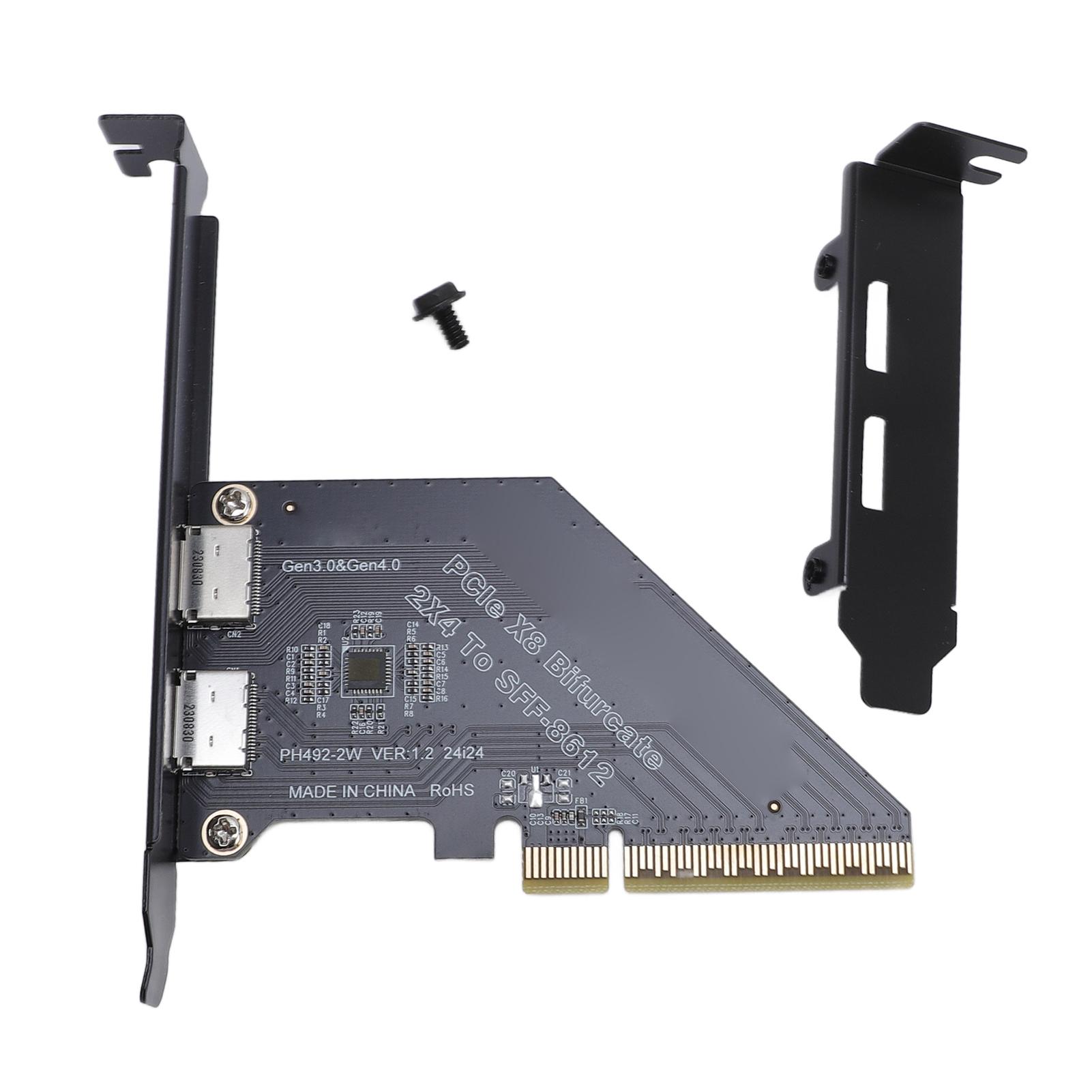 Карта PCIe 4.0 X8 до Oculink Високошвидкісна передача даних 128 GT/с SFF 8612 Безпечне з єднання Зовнішня
Карта PCIe 4.0 X8 до Oculink Високошвидкісна передача даних 128 GT/с SFF 8612 Безпечне з єднання Зовнішня