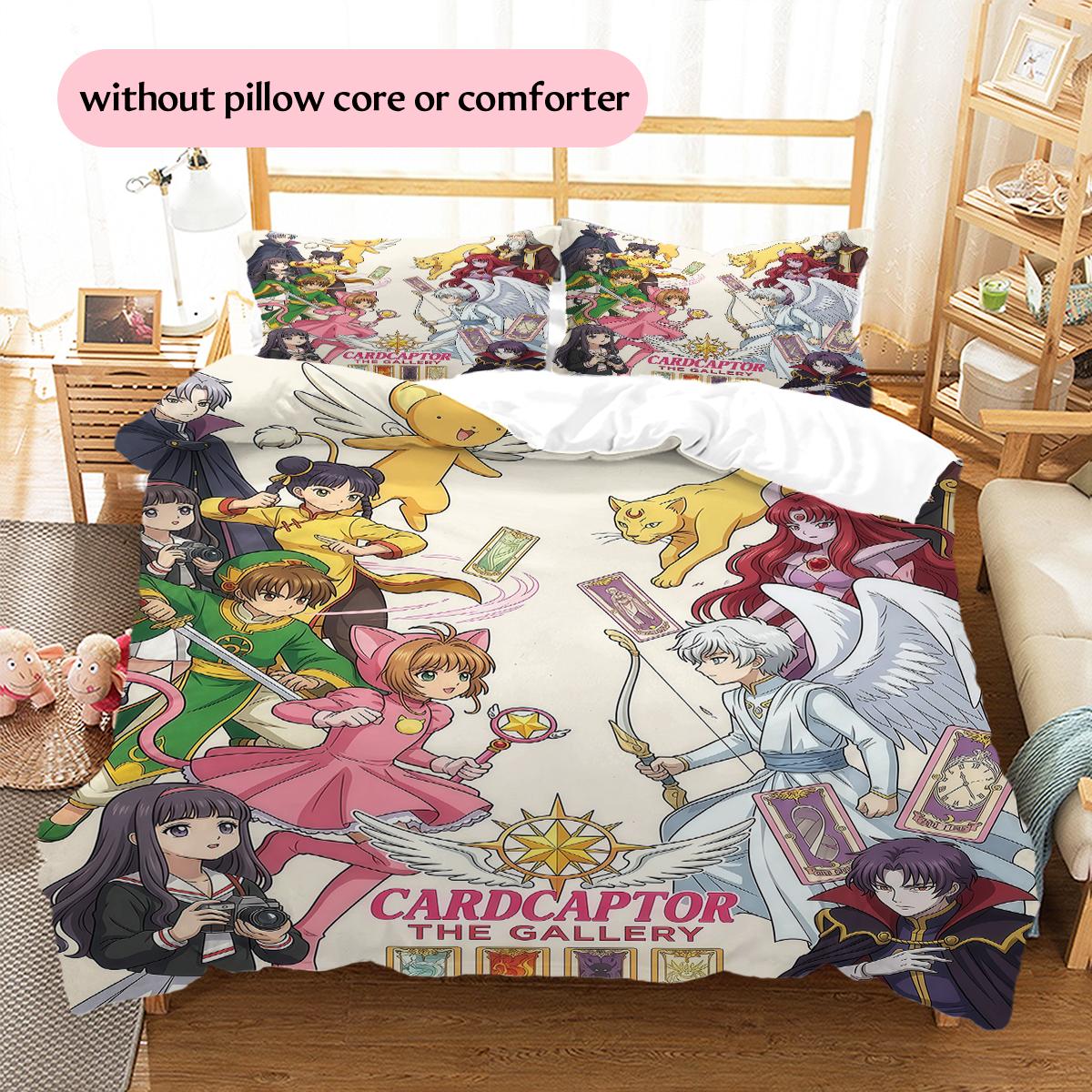 Cardcaptor Sakura design Pattern Bedding Quilt Set Home Decoration Gift (1 * duvet cover + 2 * pillowcase without core) 135x200cm
Cardcaptor Sakura design Pattern Bedding Quilt Set Home Decoration Gift (1 * duvet cover + 2 * pillowcase without core) 135x200cm