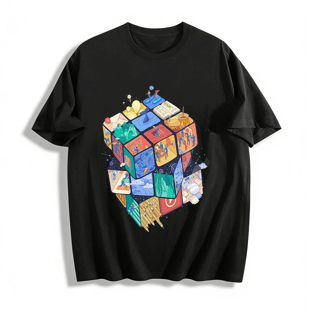 Cube Life Scene Print Tees Unisex Fun Art Casual Tops Pure cotton T-shirt XXS
Cube Life Scene Print Tees Unisex Fun Art Casual Tops Pure cotton T-shirt XXS