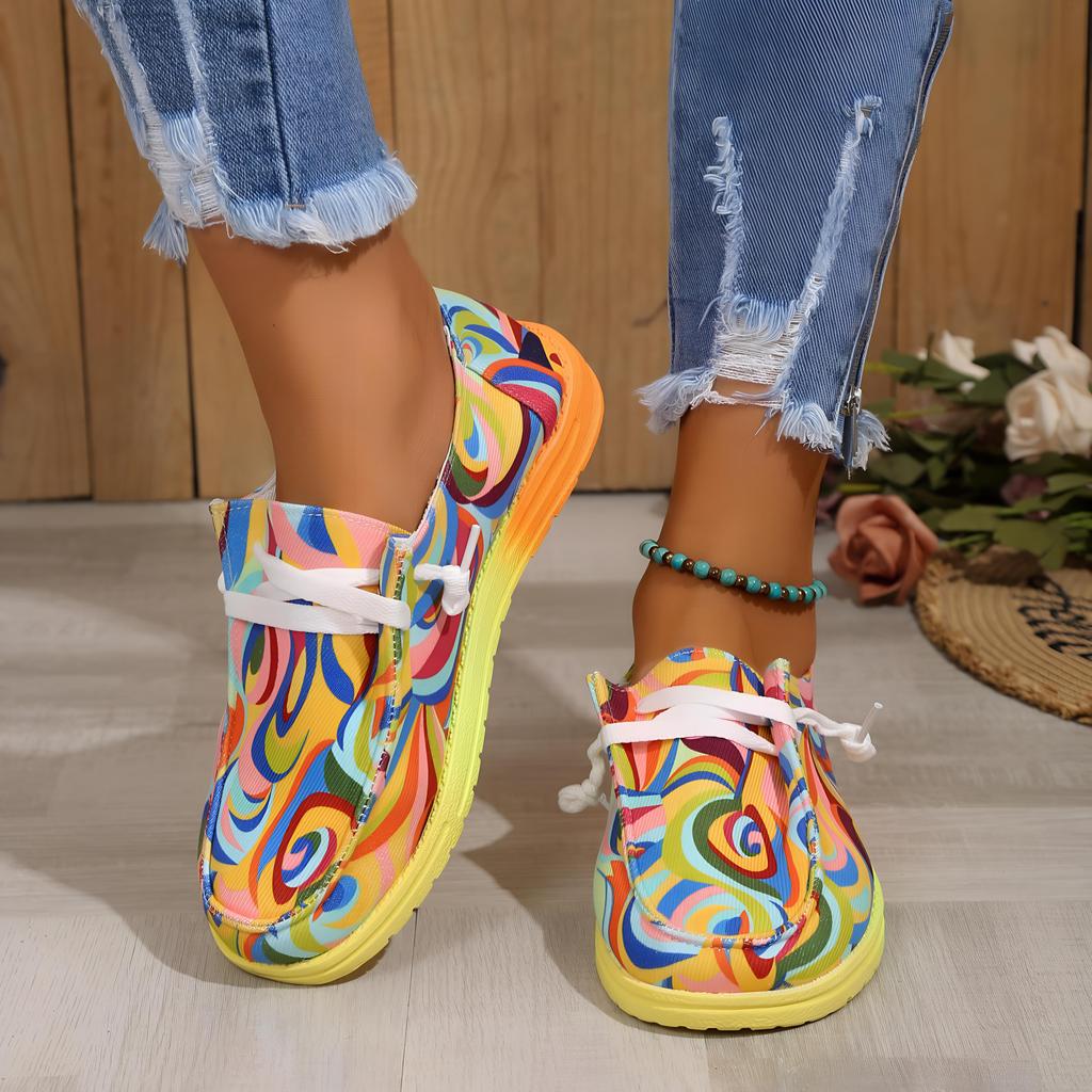 2025 Этнические граффити шнурованные низкие парусиновые туфли для женщин 37
2025 Этнические граффити шнурованные низкие парусиновые туфли для женщин 37