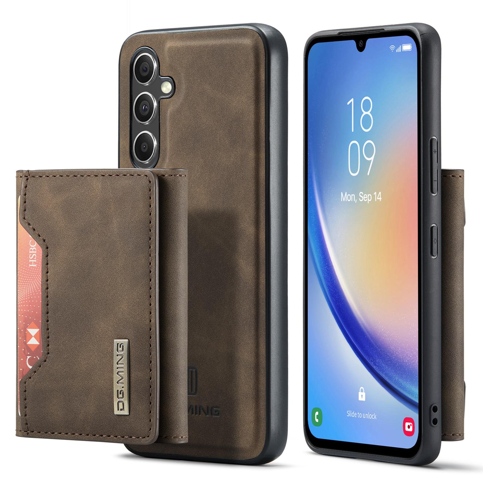 DG.MING M2 Series for Samsung Galaxy A34 5G Detachable Magnetic Phone Case PU Leather Coated PC+TPU Wallet Cover with Kickstand Coffee
DG.MING M2 Series for Samsung Galaxy A34 5G Detachable Magnetic Phone Case PU Leather Coated PC+TPU Wallet Cover with Kickstand Coffee