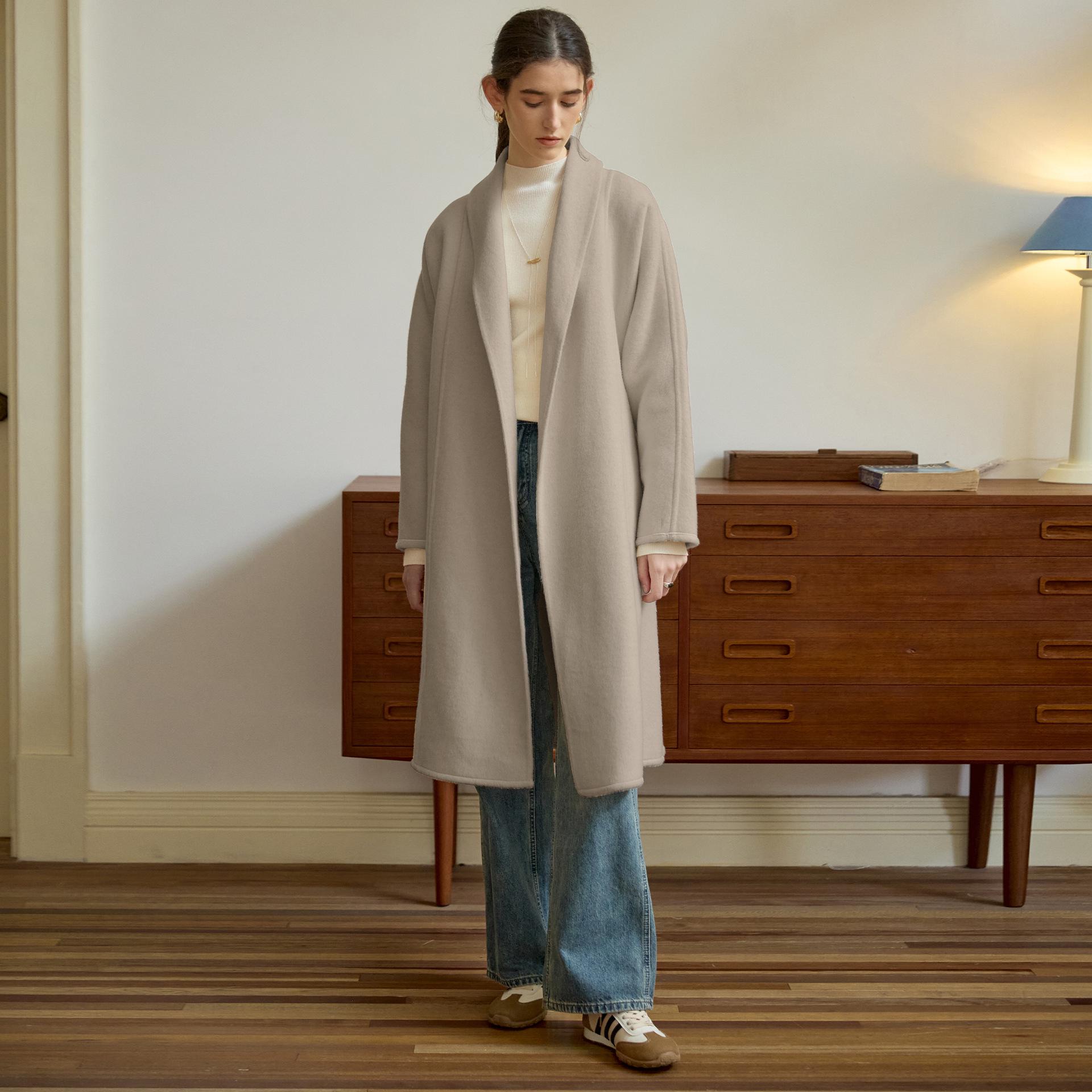 Women s Extra Long Wool Blend Cardigan Coat - Solid Color, Minimalist Style, Long Sleeve, Winter/Autumn. Small
Women s Extra Long Wool Blend Cardigan Coat - Solid Color, Minimalist Style, Long Sleeve, Winter/Autumn. Small
