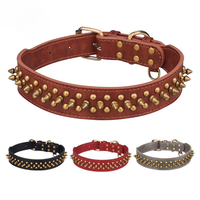 Soft and Warm Punk Rivet Pet Collar Extra Long Rivet Leather Collar Medium and Large Brown Anti bite Dog Collar xs 32*2.5cm
Soft and Warm Punk Rivet Pet Collar Extra Long Rivet Leather Collar Medium and Large Brown Anti bite Dog Collar xs 32*2.5cm