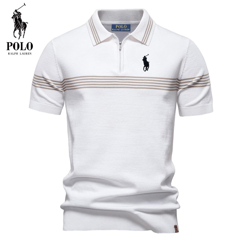 Polo Ralph Lauren Spring/Summer Pony Embroidered New Polo Shirt Fashion Striped Men s Business Short Sleeved Top M
Polo Ralph Lauren Spring/Summer Pony Embroidered New Polo Shirt Fashion Striped Men s Business Short Sleeved Top M