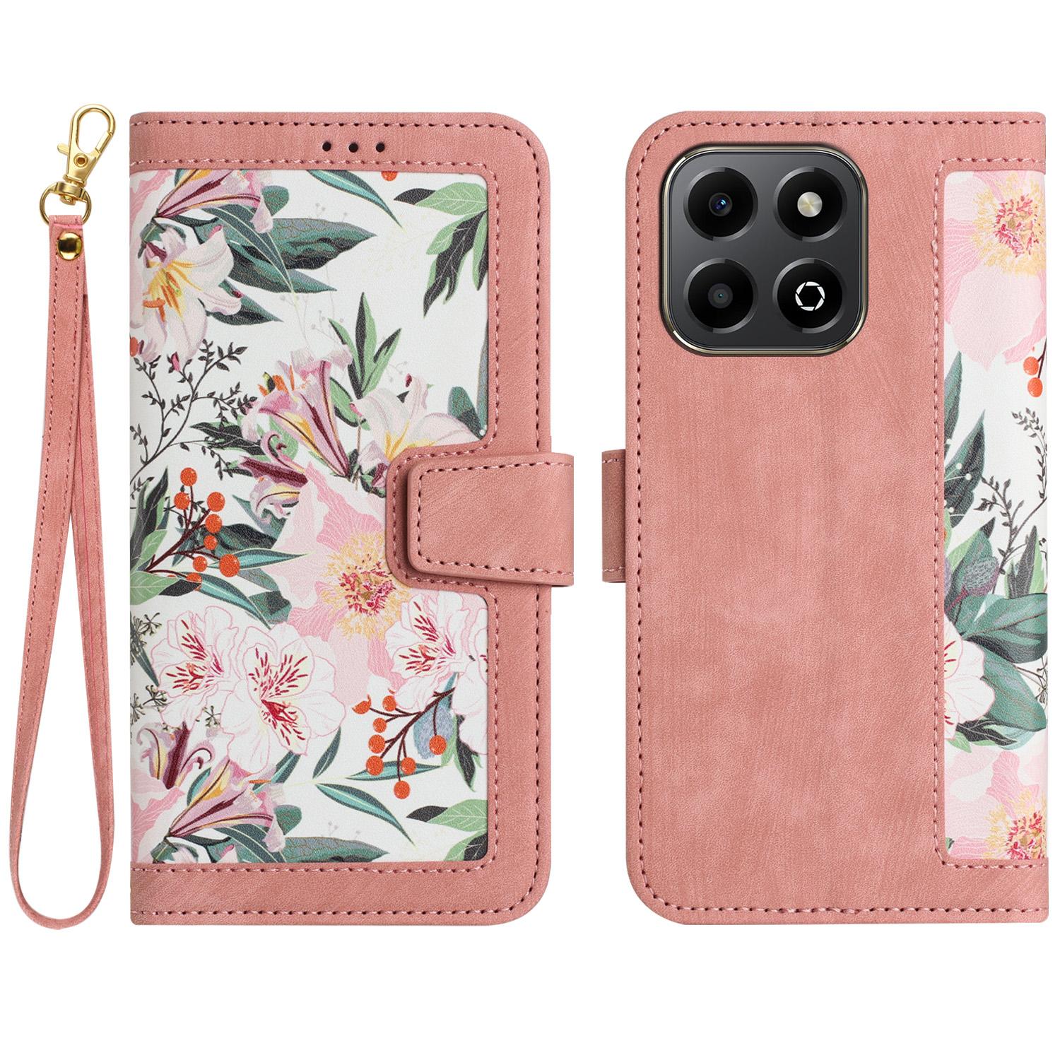 For Honor X6b 4G Case PU Leather Floral Phone Cover with Card Slots Pink
For Honor X6b 4G Case PU Leather Floral Phone Cover with Card Slots Pink