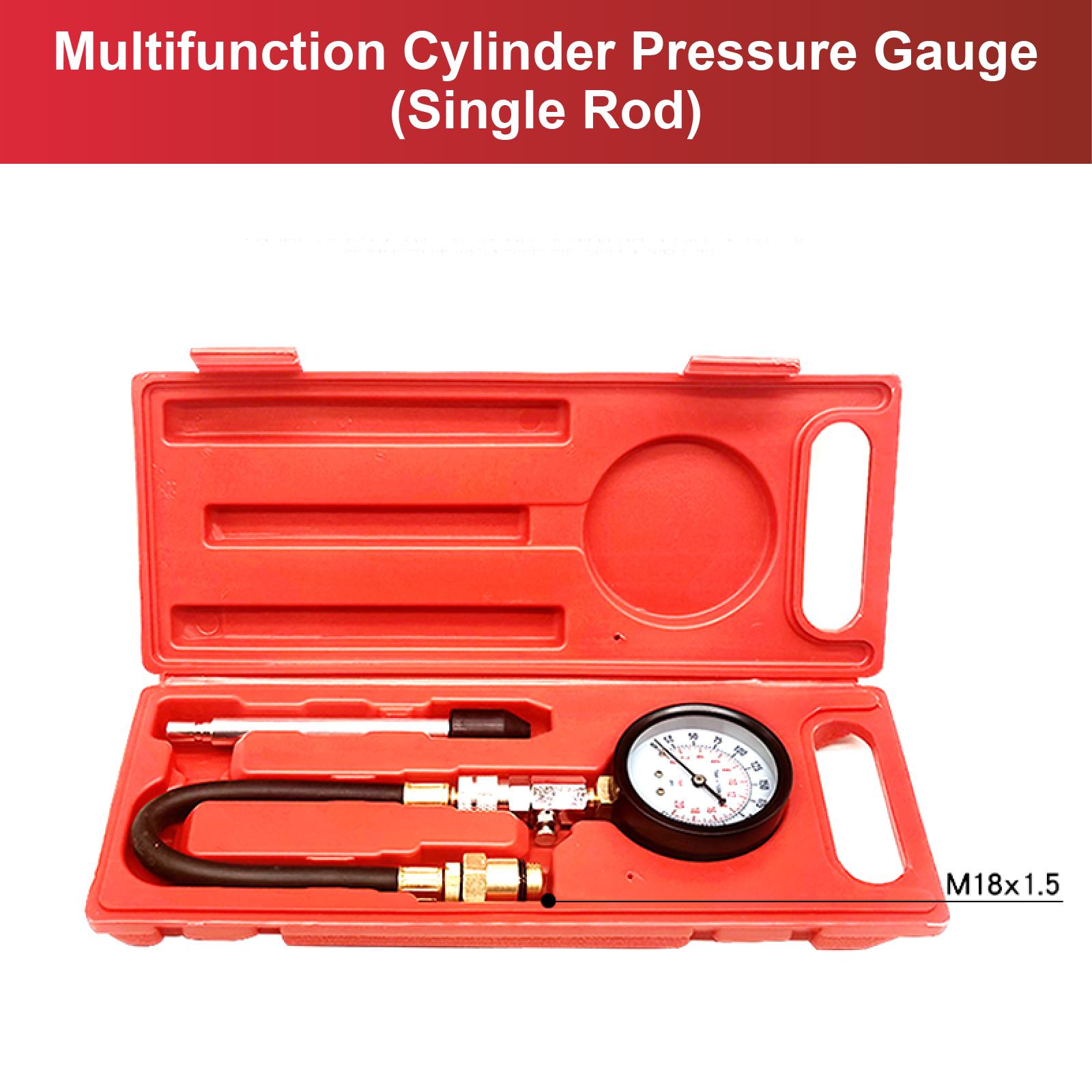 Cylinder Compression Tester 0-300 PSI Kit for Car Motorcycle Engine with M10 M12 Adapters Petrol Pressure Gauge Tool 1-Rod-Press-Gauge
Cylinder Compression Tester 0-300 PSI Kit for Car Motorcycle Engine with M10 M12 Adapters Petrol Pressure Gauge Tool 1-Rod-Press-Gauge