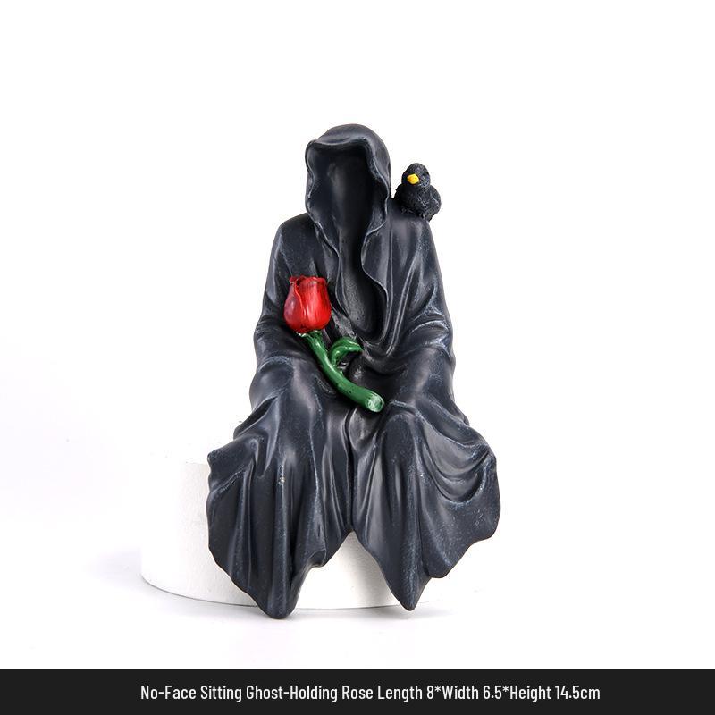 Готична Безлика Фігурка Привида з смоли - Чорна мантія Хелловінський декор
Готична Безлика Фігурка Привида з смоли - Чорна мантія Хелловінський декор