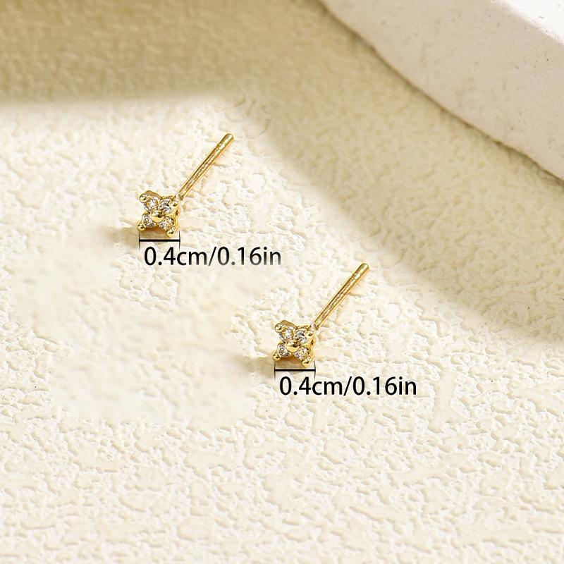 1 Pair Minimalist Flower Zircon Small Stud Earrings For Women Dainty 3 Size Tiny CZ Cartilage Piercing Earrings Fashion Jewelry
1 Pair Minimalist Flower Zircon Small Stud Earrings For Women Dainty 3 Size Tiny CZ Cartilage Piercing Earrings Fashion Jewelry