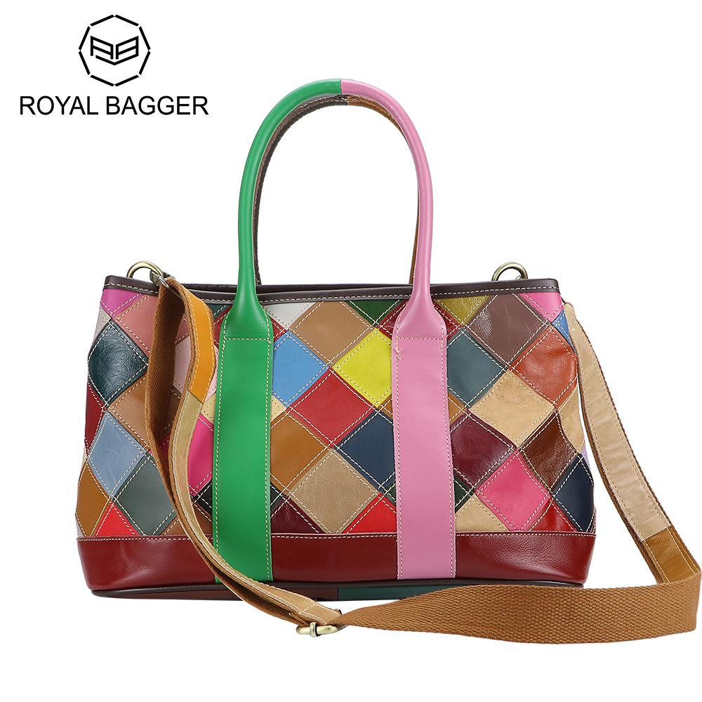 Сумки-тоут в стиле пэчворк Royal Bagger с цветными блоками, кошелек-саквояж из натуральной кожи, роскошная женская сумка через плечо с верхней ручкой 1728
Сумки-тоут в стиле пэчворк Royal Bagger с цветными блоками, кошелек-саквояж из натуральной кожи, роскошная женская сумка через плечо с верхней ручкой 1728