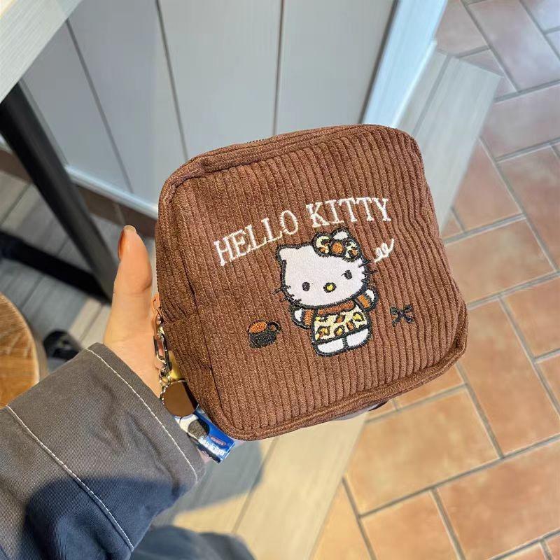 Cosmetic bag cute cartoon square bag aunt towel sundries liner small bag corduroy embroidered Kitty storage bag темно-коричневого
Cosmetic bag cute cartoon square bag aunt towel sundries liner small bag corduroy embroidered Kitty storage bag темно-коричневого