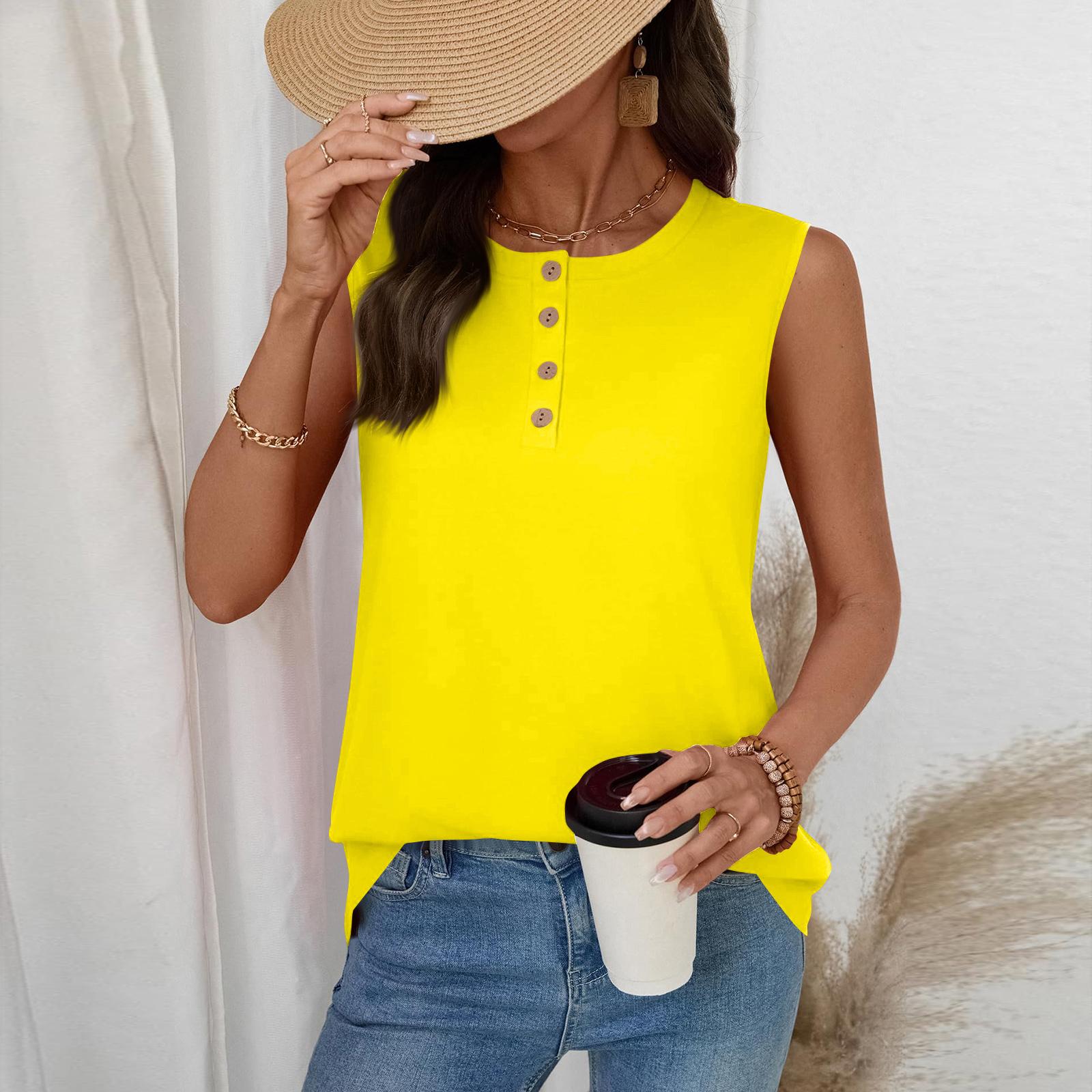 Women s Casual Fashion Button-Up Round Neck Sleeveless T-Shirt Vest XL
Women s Casual Fashion Button-Up Round Neck Sleeveless T-Shirt Vest XL