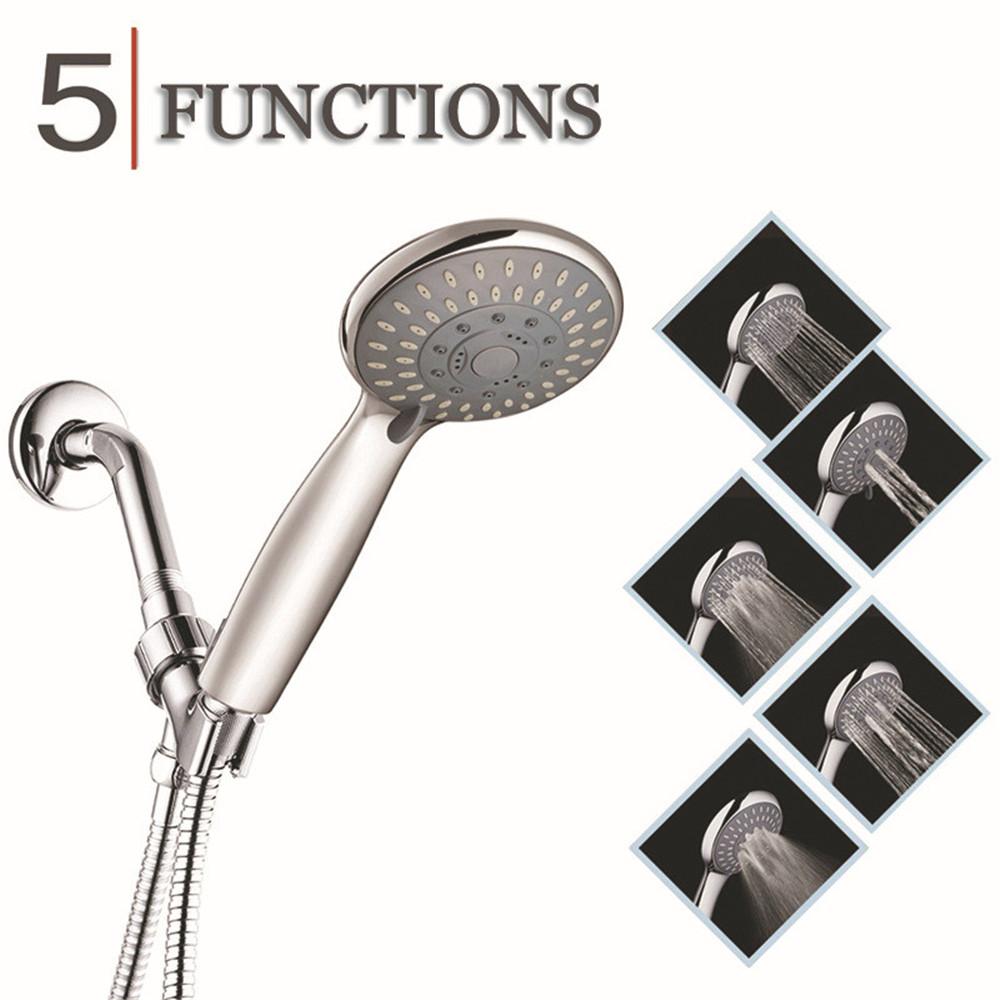 Bathroom 5 Way Multi-Function Water Saving Hand Held Shower Hose Shower Arm Set Type A
Bathroom 5 Way Multi-Function Water Saving Hand Held Shower Hose Shower Arm Set Type A