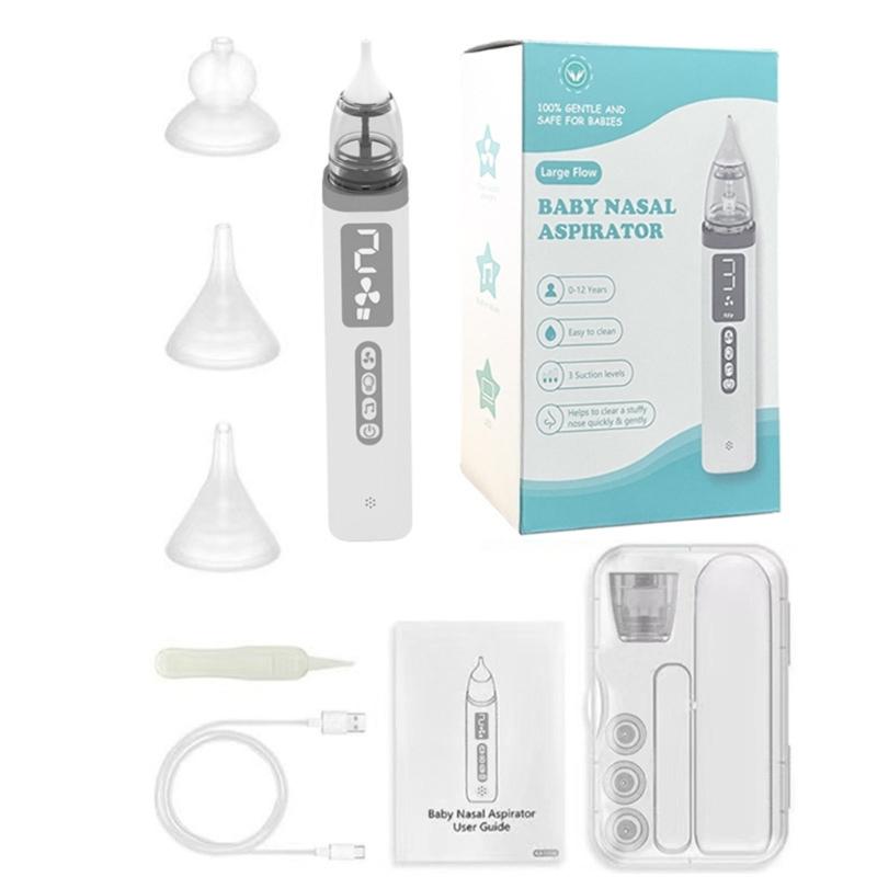 Baby Nose Sucker set Electric Suction with 3 Gentle Tip Electric Nose Suction Device Gentle Nasal Aspiration for Infant 1
Baby Nose Sucker set Electric Suction with 3 Gentle Tip Electric Nose Suction Device Gentle Nasal Aspiration for Infant 1