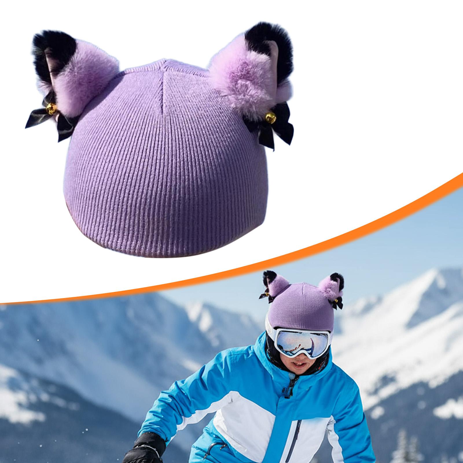 Cat Ear Snow Ski Helmet Cover Snowboarding Skiing Accessory Knitted Stylish Decorative Cute Winter Headgear for Winter Sports фіолетовий
Cat Ear Snow Ski Helmet Cover Snowboarding Skiing Accessory Knitted Stylish Decorative Cute Winter Headgear for Winter Sports фіолетовий