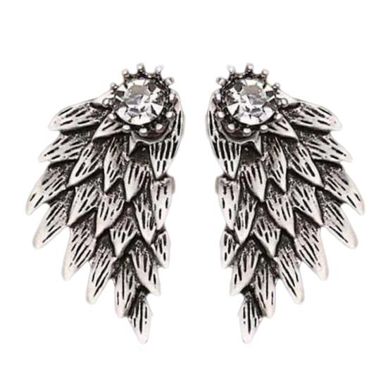 Women Vintage Angel Wings Rhinestone Ear Jacket Earrings Piercing Jewelry Gift античний срібного кольору
Women Vintage Angel Wings Rhinestone Ear Jacket Earrings Piercing Jewelry Gift античний срібного кольору