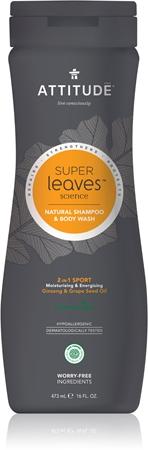 Attitude Super Leaves Sport Ginseng & Grape Seed Oil 2 in 1 Shower Gel and Shampoo for Men TU прозрачный
Attitude Super Leaves Sport Ginseng & Grape Seed Oil 2 in 1 Shower Gel and Shampoo for Men TU прозрачный