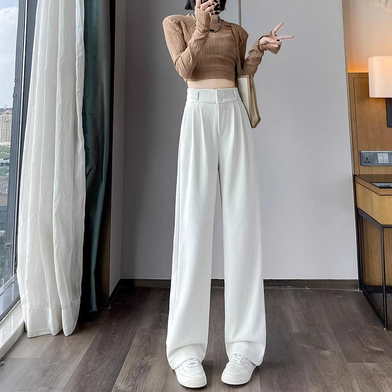 XS Petite Fleece-Lined Black High-Waisted Chenille Wide-Leg Pants for Women - Autumn/Winter XL (121-130 kg)
XS Petite Fleece-Lined Black High-Waisted Chenille Wide-Leg Pants for Women - Autumn/Winter XL (121-130 kg)