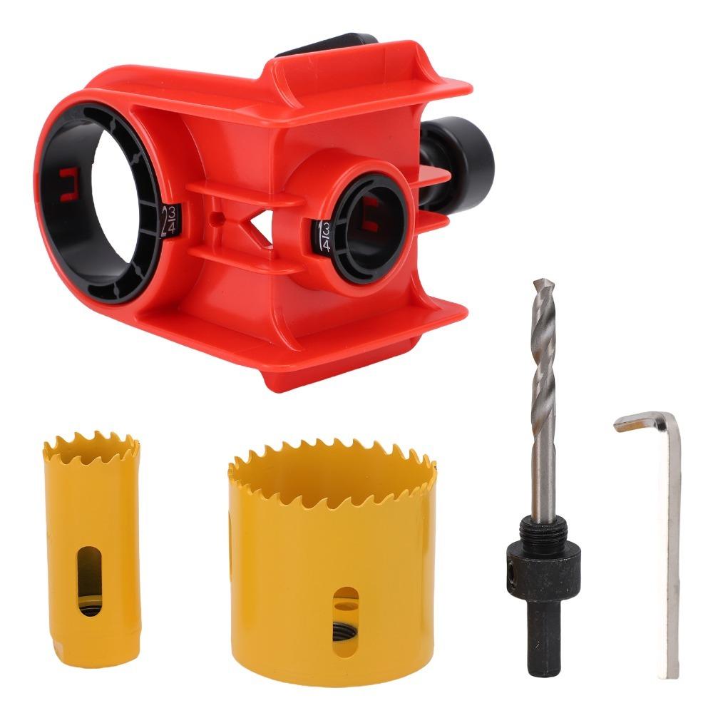 Red Color Door Hole Drilling Kit HSS Hole Saws HSS Hole Saws Adjustable Guide Template Wood Doors
Red Color Door Hole Drilling Kit HSS Hole Saws HSS Hole Saws Adjustable Guide Template Wood Doors