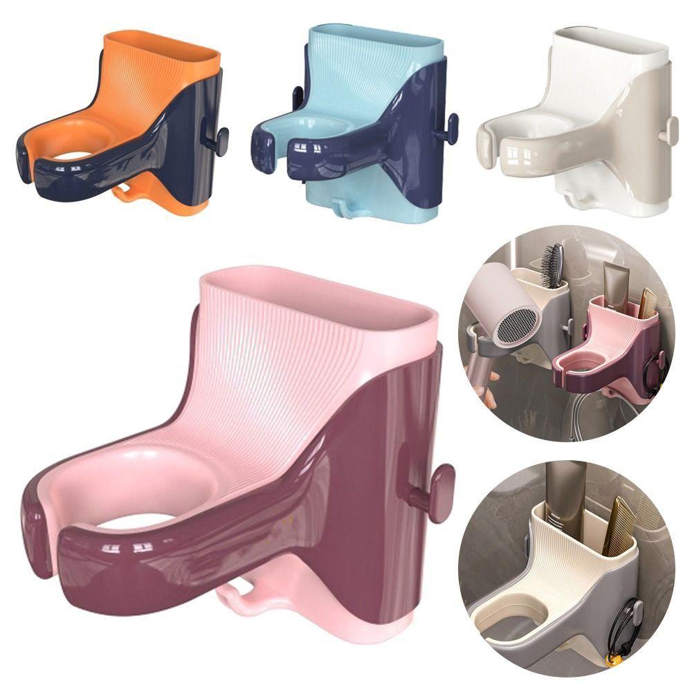 without Drilling Hair Dryer Holder Durable Storage Shelf New Hairdryer Hook Home Supplies сірий 
without Drilling Hair Dryer Holder Durable Storage Shelf New Hairdryer Hook Home Supplies сірий