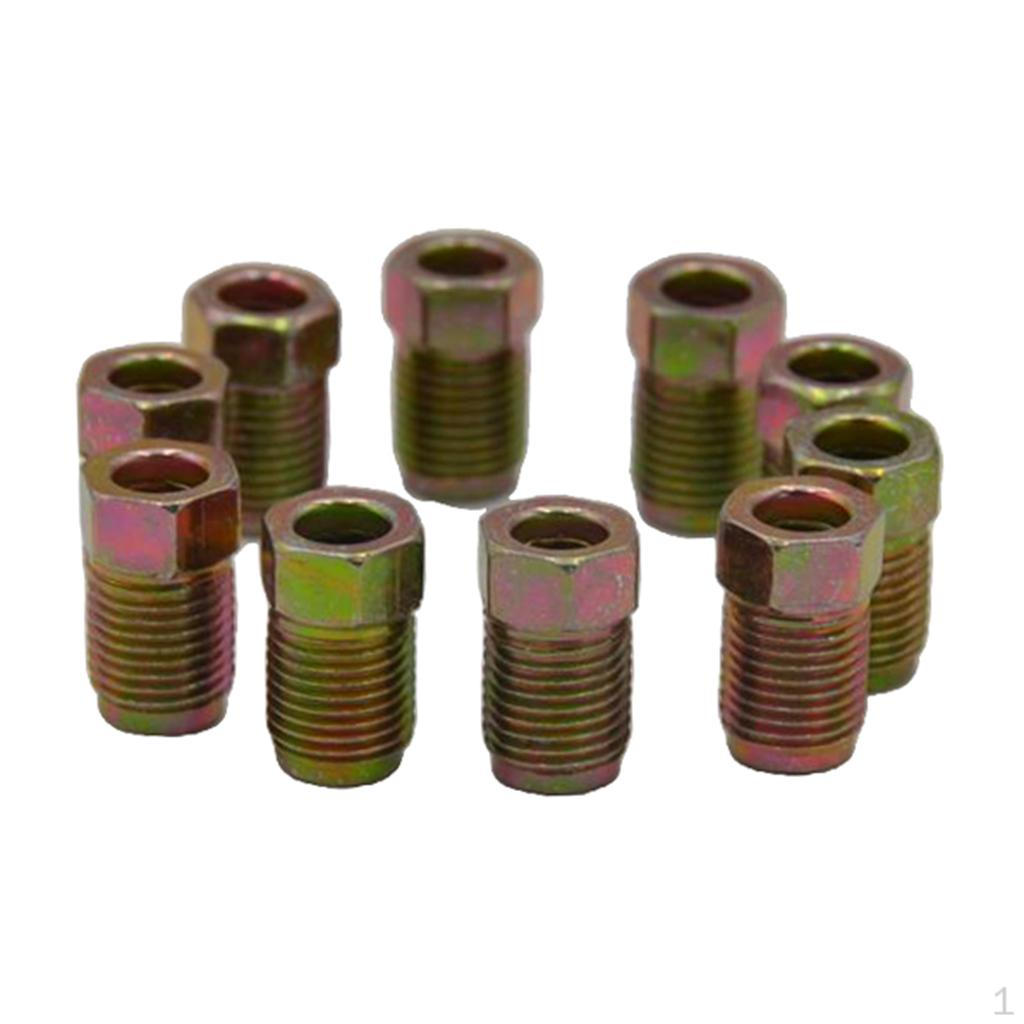 10x 10mmx1mm Short Male Brake Nuts Screw for 3/16 Braking Steel Tube
10x 10mmx1mm Short Male Brake Nuts Screw for 3/16 Braking Steel Tube