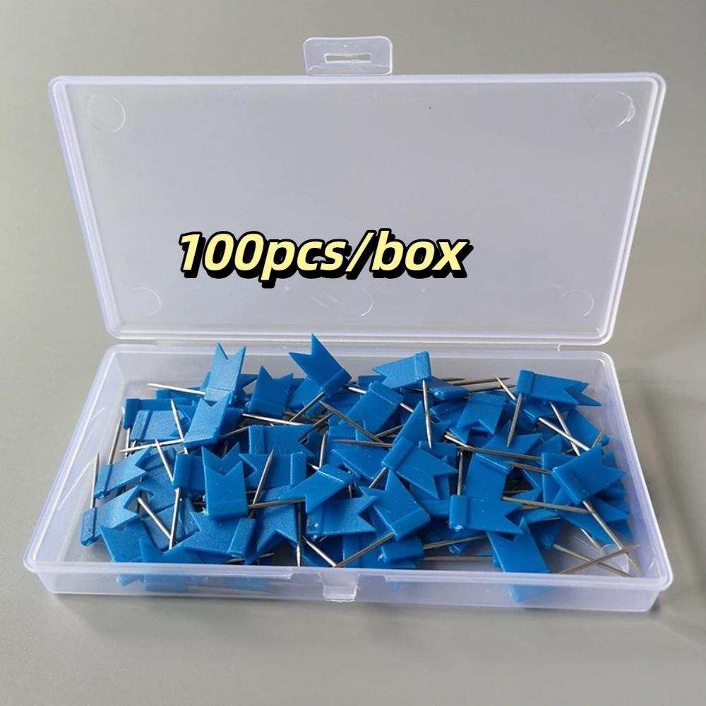 100pcs/box Bright Colors Colored Push Pins Reliable Material Stable Fixing Map Pins Easy Insert 100 Pieces Box Art Supplies синій
100pcs/box Bright Colors Colored Push Pins Reliable Material Stable Fixing Map Pins Easy Insert 100 Pieces Box Art Supplies синій