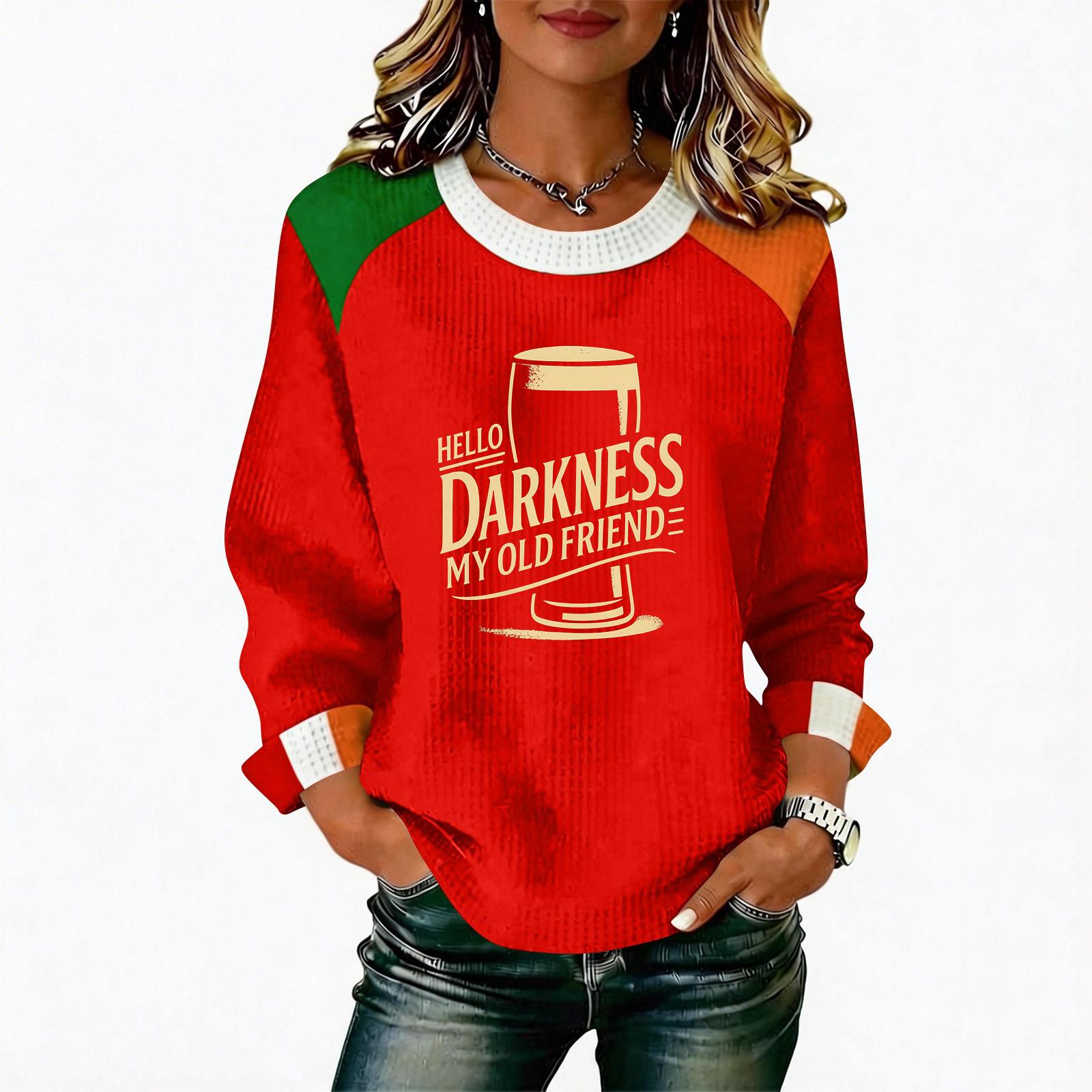 Women s Casual Fashion Print Long Sleeve Round Neck Pullover Top Blouse XL червоний
Women s Casual Fashion Print Long Sleeve Round Neck Pullover Top Blouse XL червоний