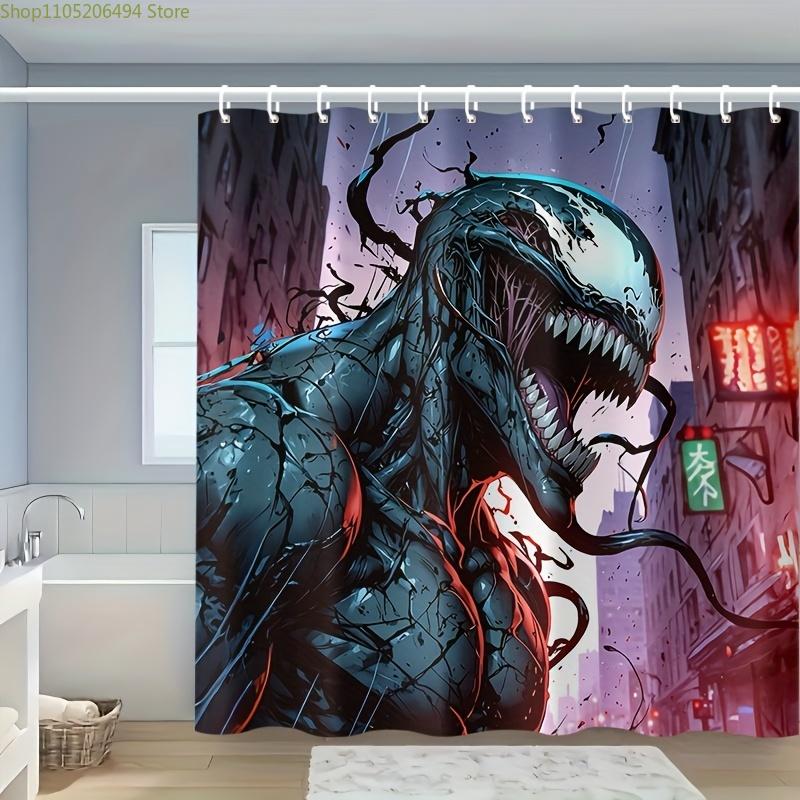 1pc MARVEL Venom Shower Curtain - Polyester, Machine Washable with Hooks for Bathroom Decor, Urban Superhero Theme, Vibrant Ca 90x180cm
1pc MARVEL Venom Shower Curtain - Polyester, Machine Washable with Hooks for Bathroom Decor, Urban Superhero Theme, Vibrant Ca 90x180cm