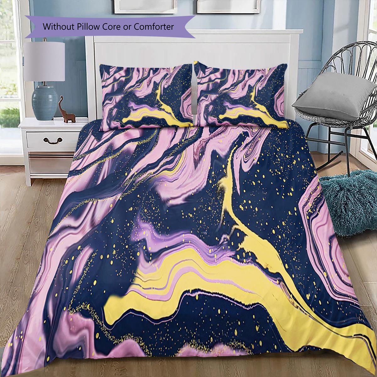 1PC Abstract marble pattern Bedding Quilt Set Quilt Cover Pillowcase Home Decoration Birthday Gift (1 * duvet cover + 6 * pillowcase, without core) 135x200cm
1PC Abstract marble pattern Bedding Quilt Set Quilt Cover Pillowcase Home Decoration Birthday Gift (1 * duvet cover + 6 * pillowcase, without core) 135x200cm