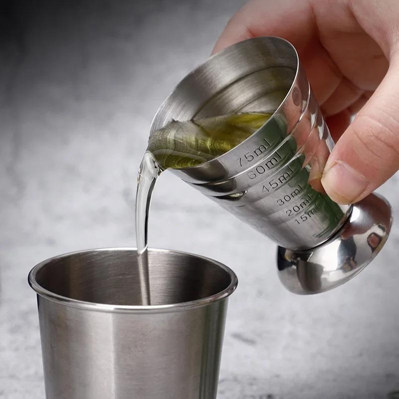 75ml Stainless Steel Measuring Shot Cup Ounce Jigger Bar Cocktail Drink Mixer Liquor Measuring Cup Mojito Measurer Coffee Mug серебряный
75ml Stainless Steel Measuring Shot Cup Ounce Jigger Bar Cocktail Drink Mixer Liquor Measuring Cup Mojito Measurer Coffee Mug серебряный