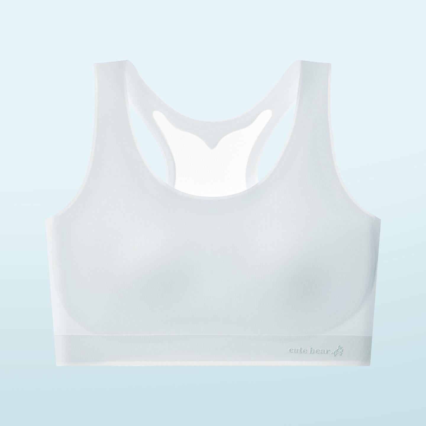Breathable Seamless Training Vest Bra for Girls, Fixed Cups, Ice Silk, Thin Student Style L; 70-95 jin
Breathable Seamless Training Vest Bra for Girls, Fixed Cups, Ice Silk, Thin Student Style L; 70-95 jin
