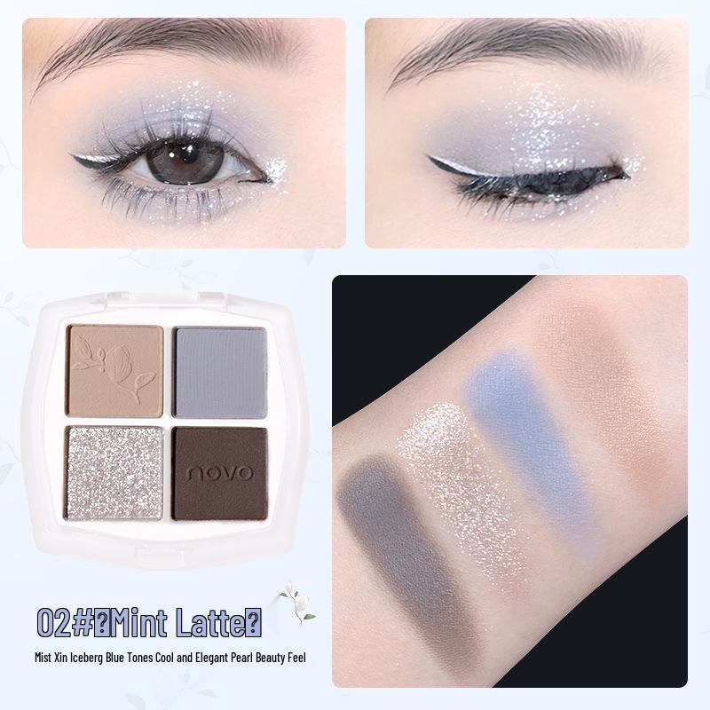 NOVO Haitang Zui Ri Four-Color Eyeshadow: Fine Texture, Matte & Shimmer Finishes, Easy to Use, Enhances Complexion, Perfect for Students.
NOVO Haitang Zui Ri Four-Color Eyeshadow: Fine Texture, Matte & Shimmer Finishes, Easy to Use, Enhances Complexion, Perfect for Students.