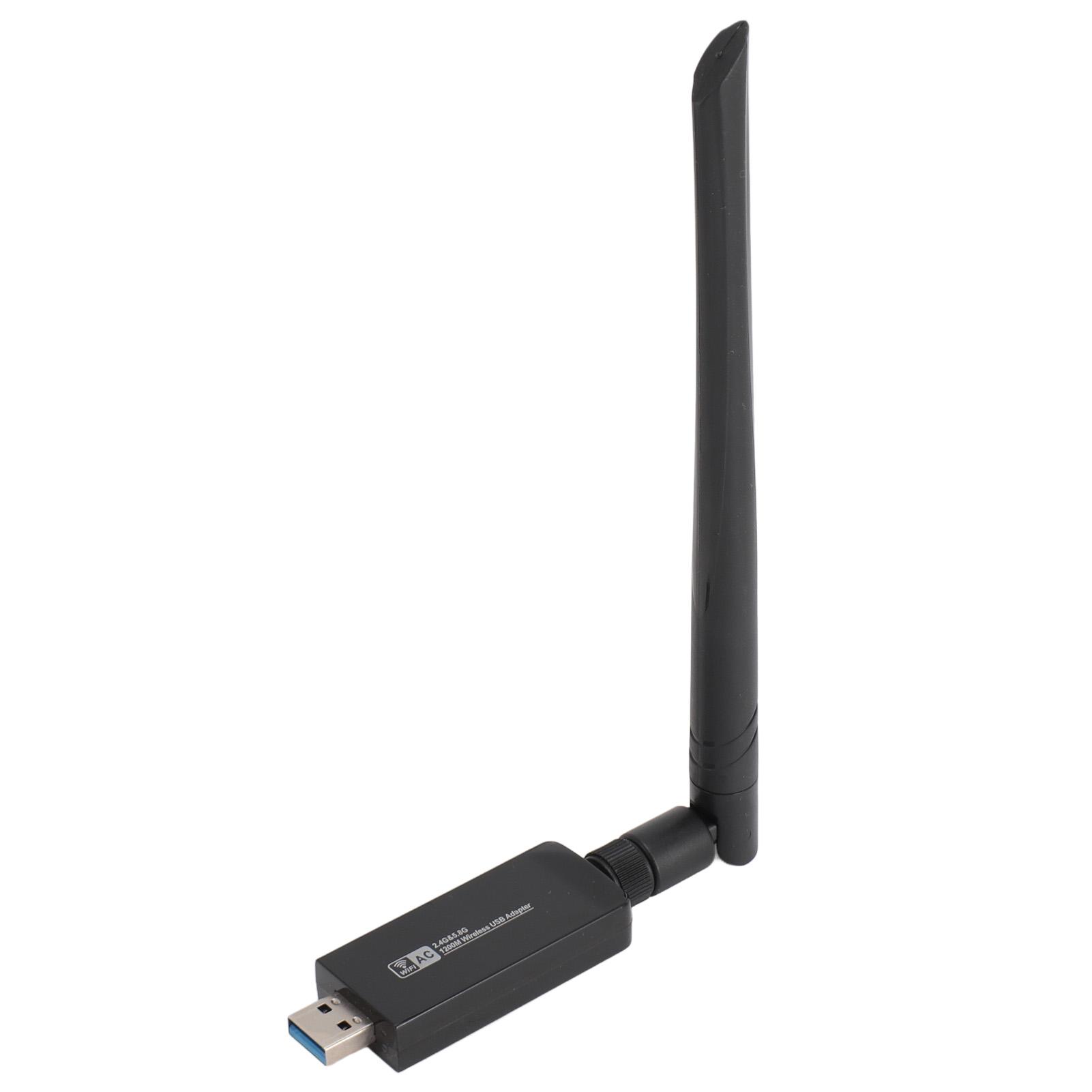 USB WiFi адаптер для ПК AC1200 Мбіт/с USB 3.0 WiFi Дводіапазонний мережевий адаптер з антеною 5 дБі для
USB WiFi адаптер для ПК AC1200 Мбіт/с USB 3.0 WiFi Дводіапазонний мережевий адаптер з антеною 5 дБі для