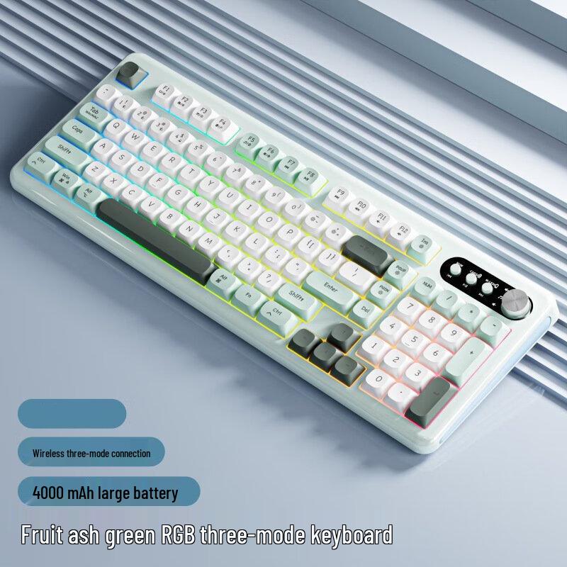 Qisha Tri-Mode RGB Silent Keyboard & Mouse Set
Qisha Tri-Mode RGB Silent Keyboard & Mouse Set