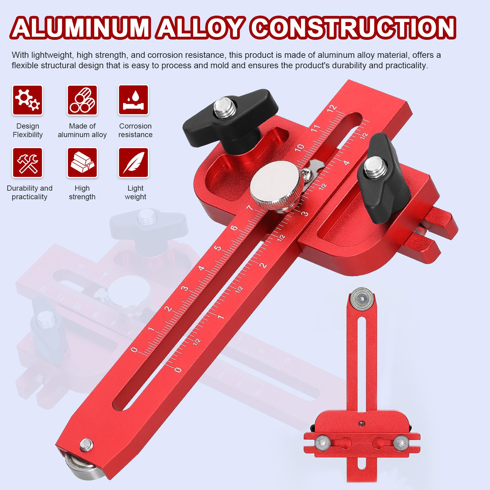Aluminum Alloy Ruler, Woodworking Cutting Roller for Tablesaw, Scale with Edges, Enhanced Treatment, Roller Design for Stabil
Aluminum Alloy Ruler, Woodworking Cutting Roller for Tablesaw, Scale with Edges, Enhanced Treatment, Roller Design for Stabil