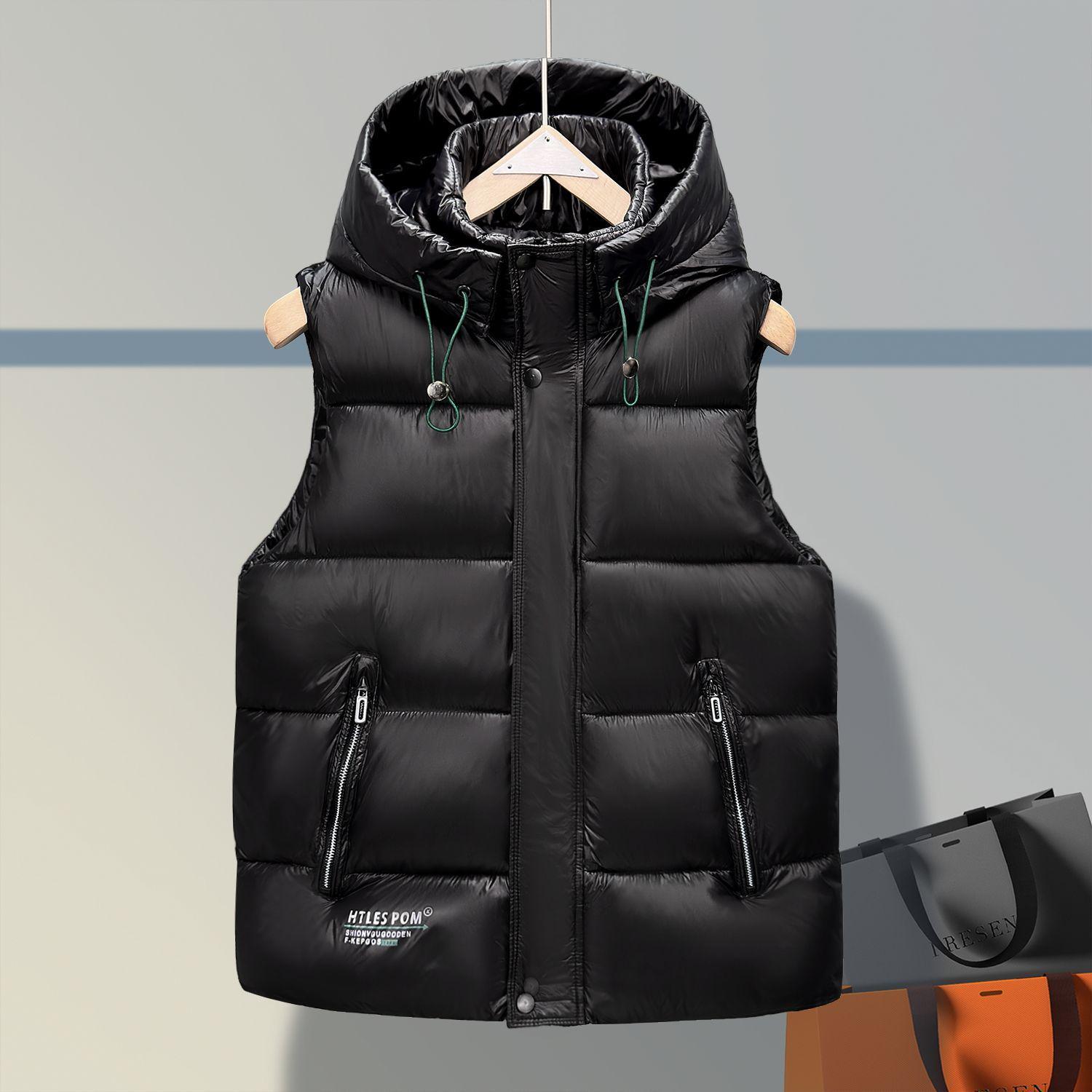 Men s Fashionable Autumn/Winter Cotton Vest: Versatile, Warm, Casual Cargo Gilet with Detachable Bright Surface. L for 80-105 kg чорний
Men s Fashionable Autumn/Winter Cotton Vest: Versatile, Warm, Casual Cargo Gilet with Detachable Bright Surface. L for 80-105 kg чорний