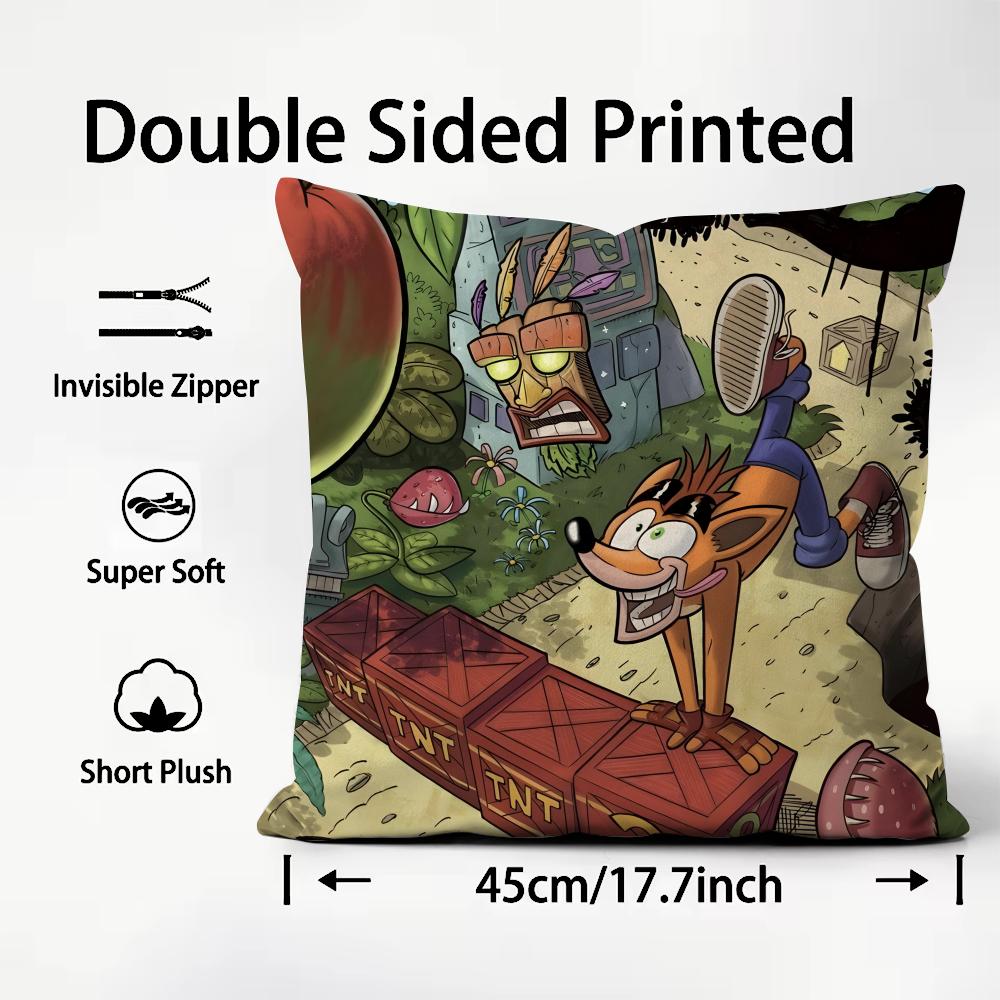 CCrash BandicootT Cartoon Cushion Cover Plush Fabric Soft DoubleSided Printed Sofa Warm Winter Home Child Gift Pillow Case 30x30cm
CCrash BandicootT Cartoon Cushion Cover Plush Fabric Soft DoubleSided Printed Sofa Warm Winter Home Child Gift Pillow Case 30x30cm