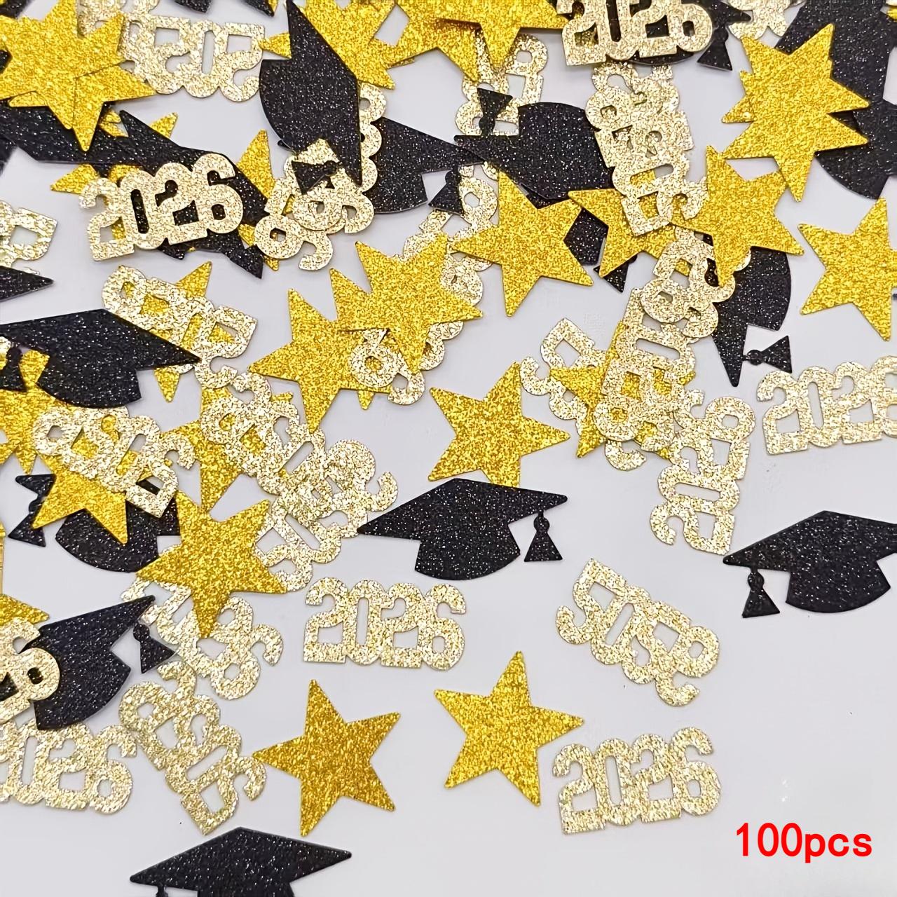 100pcs Graduation Party Confetti – 2026 Doctor Hat & Star 3 Styles Mixed, Table Decoration for Graduation Season Events
100pcs Graduation Party Confetti – 2026 Doctor Hat & Star 3 Styles Mixed, Table Decoration for Graduation Season Events