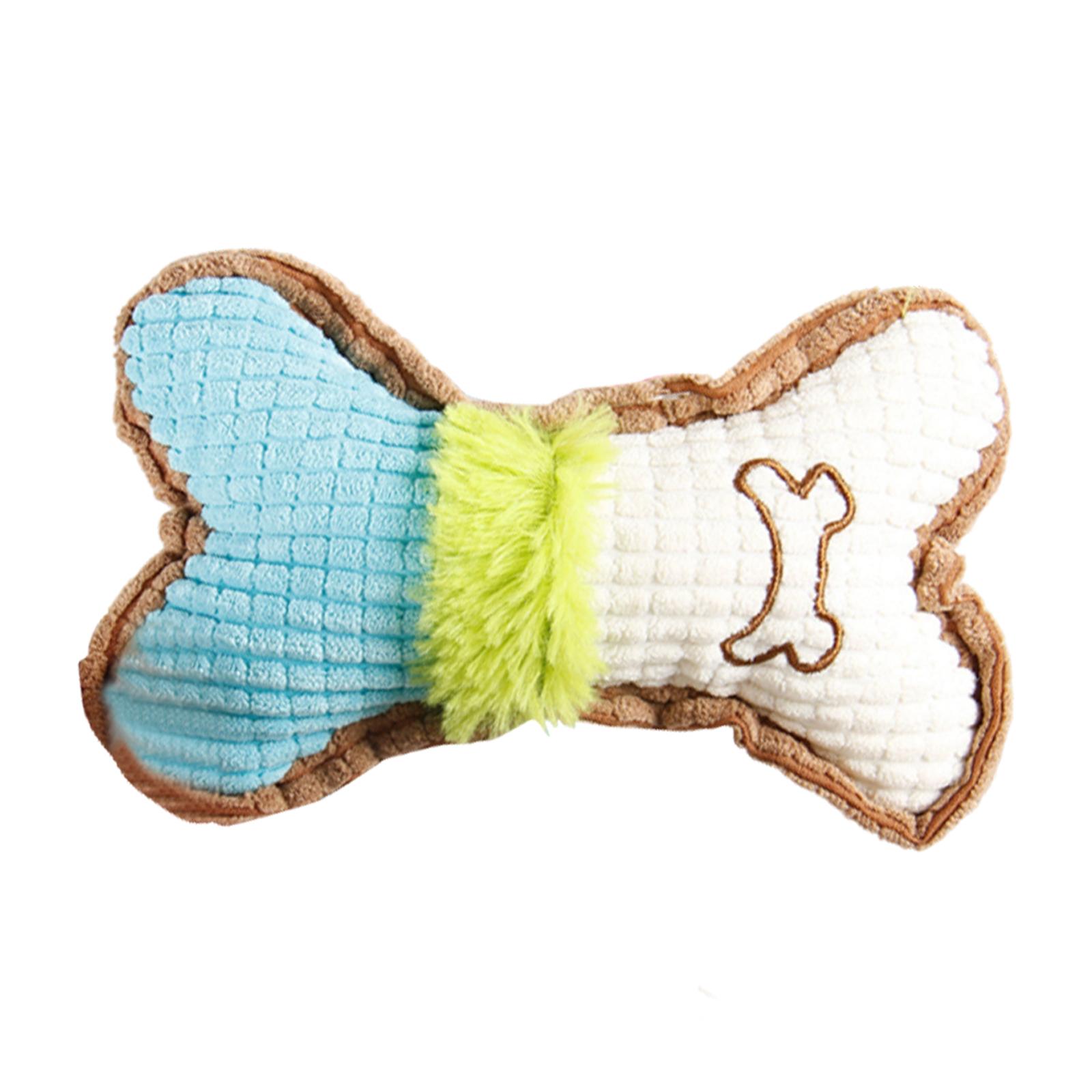 Soft Plush Bone Shaped Dog Toy Durable Squeaky Chew Toy for Pets Textured Surface for Interactive Play Training One Size
Soft Plush Bone Shaped Dog Toy Durable Squeaky Chew Toy for Pets Textured Surface for Interactive Play Training One Size