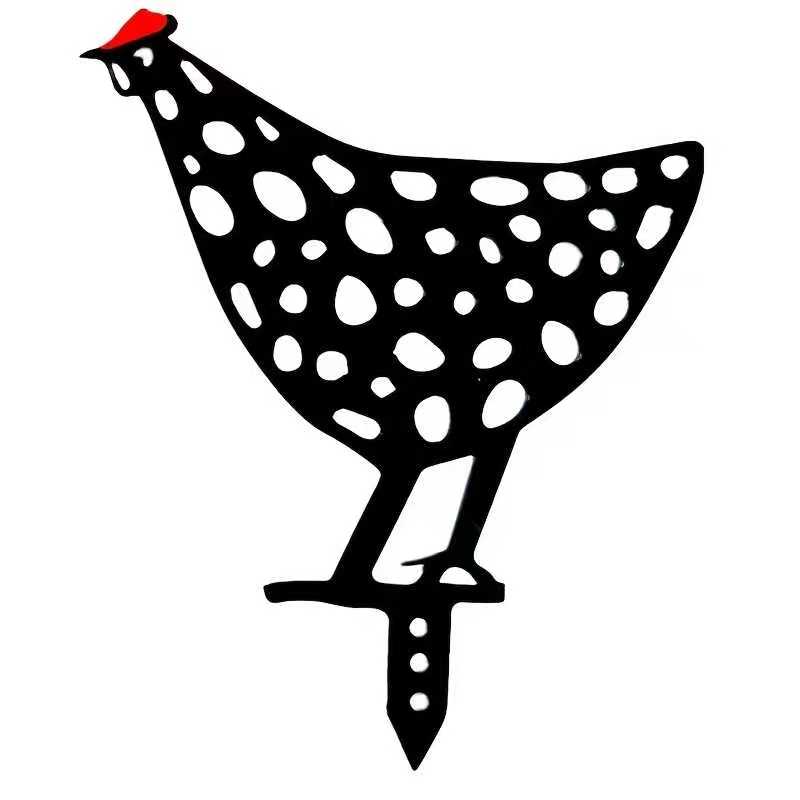 1pc Black Hollowed-Out Rooster Signboard Creative Garden Chicken Decorative Card Lawn Garden Decoration Accessories
1pc Black Hollowed-Out Rooster Signboard Creative Garden Chicken Decorative Card Lawn Garden Decoration Accessories