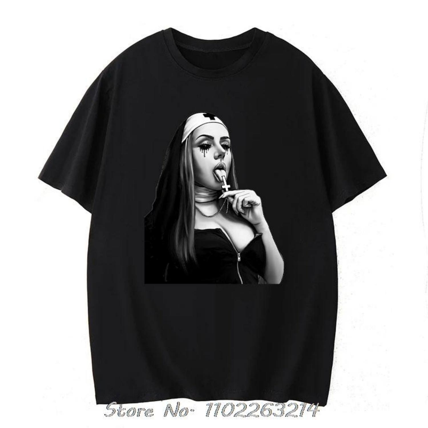 Nun Classic Individuality Aesthetic Oversized T-shirt Metal Men Clothing Harajuku Hipster Cotton Tshirt Creative Fitness T Shirt XXXXXL чорний
Nun Classic Individuality Aesthetic Oversized T-shirt Metal Men Clothing Harajuku Hipster Cotton Tshirt Creative Fitness T Shirt XXXXXL чорний