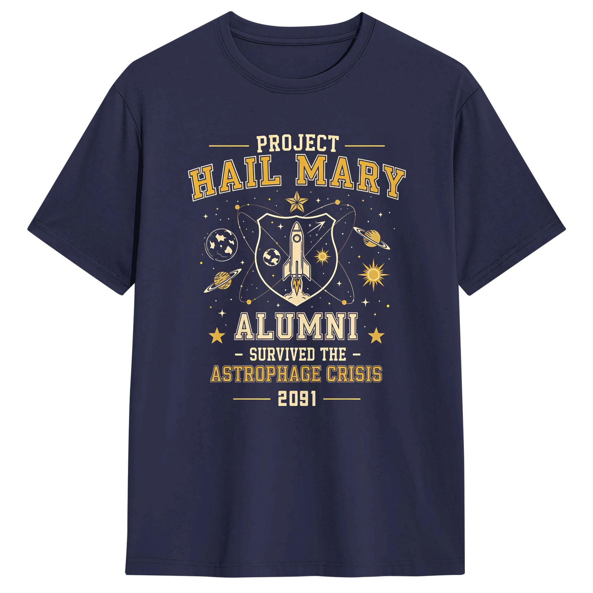 Survived the Astrophage Crisis Project Hail Mary TShirt for Men Casual O Neck Short Sleeve T Shirts Unique Clothing 4XL
Survived the Astrophage Crisis Project Hail Mary TShirt for Men Casual O Neck Short Sleeve T Shirts Unique Clothing 4XL