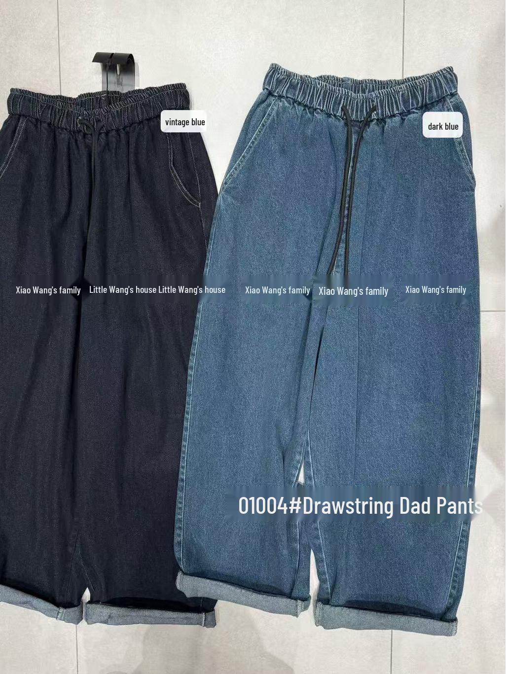 Xiao Wang s Spring Elastic Drawstring High Waist Loose Plus Size Retro Harem Jeans One Size
Xiao Wang s Spring Elastic Drawstring High Waist Loose Plus Size Retro Harem Jeans One Size