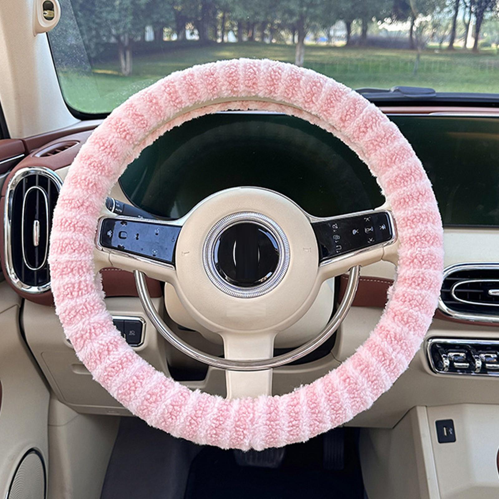 38CM Winter Car Steering Wheel Covers Plush Warm Lint Fashion Cute Product Interior Accessories for Woman Girls Female Driver One Size
38CM Winter Car Steering Wheel Covers Plush Warm Lint Fashion Cute Product Interior Accessories for Woman Girls Female Driver One Size