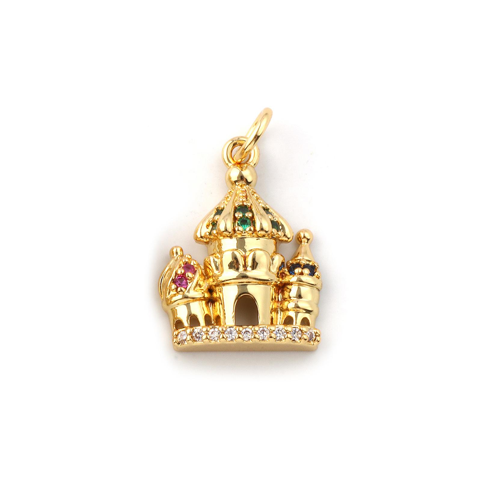 1 Piece Brass Fairy Tale Collection Charms 18K Gold Plated Multicolour Cubic Zirconia Ferris Wheel Castle Pendant Necklace DIY
1 Piece Brass Fairy Tale Collection Charms 18K Gold Plated Multicolour Cubic Zirconia Ferris Wheel Castle Pendant Necklace DIY