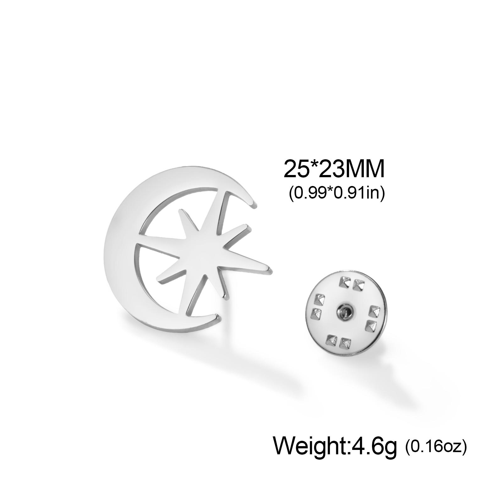 Sun Moon Star Lapel Pins Women s Brooch Stainless Steel Suit Badges on Backpack Trendy Jewelry Wholesale Accessories 2026
Sun Moon Star Lapel Pins Women s Brooch Stainless Steel Suit Badges on Backpack Trendy Jewelry Wholesale Accessories 2026
