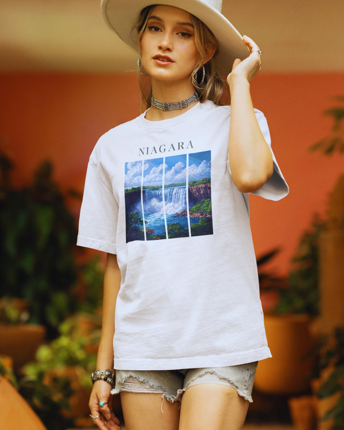 Niagara Falls Pixel Art T-Shirt Mens Womens Tees Top – Unisex Split Art Retro Waterfall Travel Tee 4XL
Niagara Falls Pixel Art T-Shirt Mens Womens Tees Top – Unisex Split Art Retro Waterfall Travel Tee 4XL